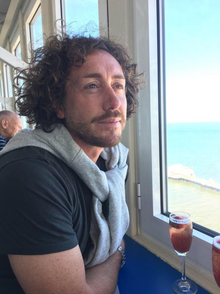 Sidebottom on a recent trip to Blackpool, where he created a bucket list to help refocus