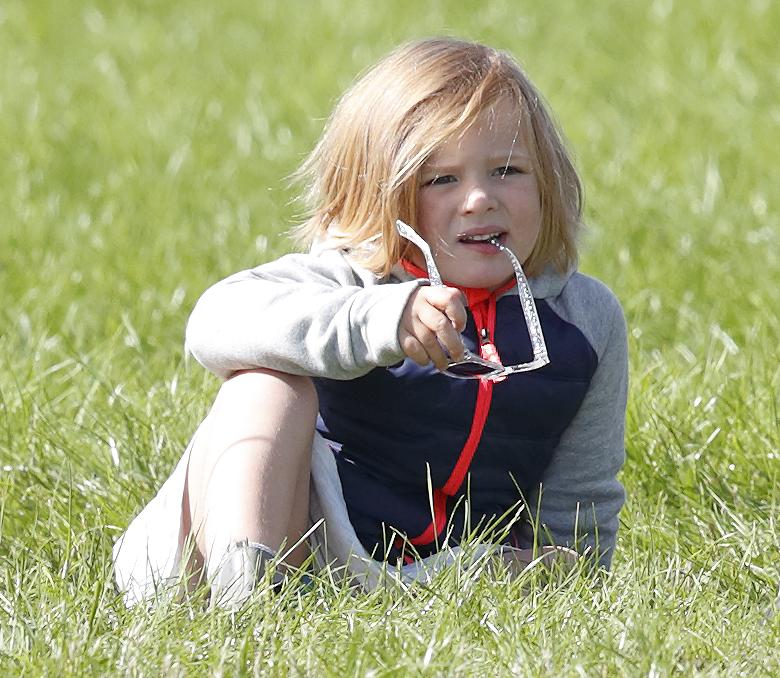  Mia was also watching her mum take part in the horse trials