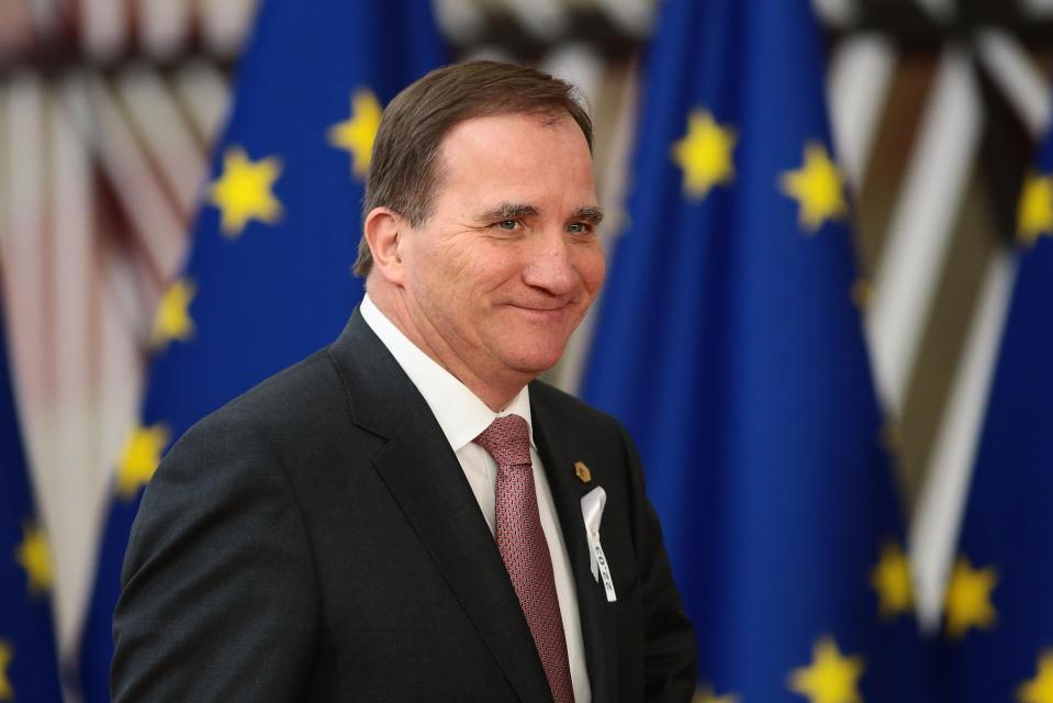  Stefan Lofven's Social Democrats are looking to be re-elected