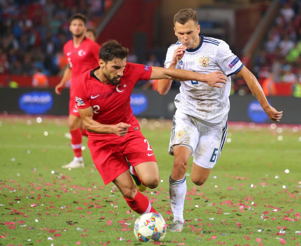  Denis Cheryshev played in Russia's 1-1 draw against Turkey last Friday