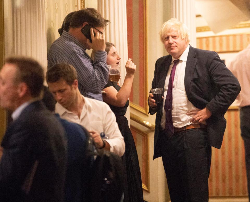  Boris Johnson, who greets theatre-goers at The Gielgud Theatre in London, was supposed to be working during alleged date