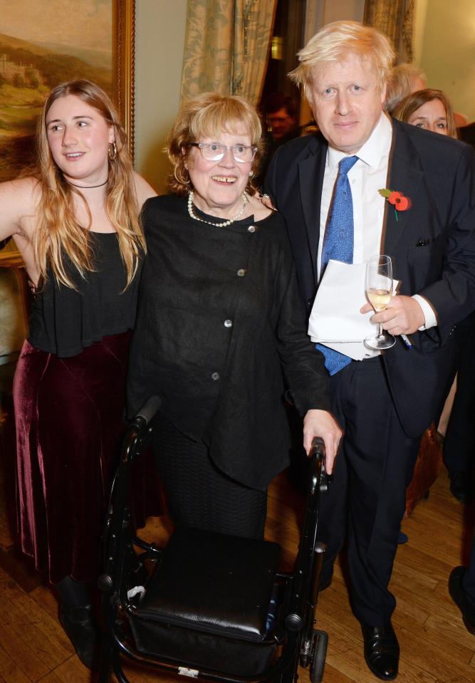  Boris with his mum, Charlotte, and daughter, Lara