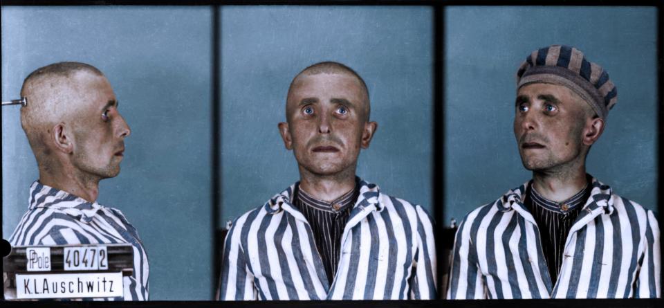  Prisioner no. 40472 of the Auschwitz concentration-extermination camp, identified as Michal Liborski