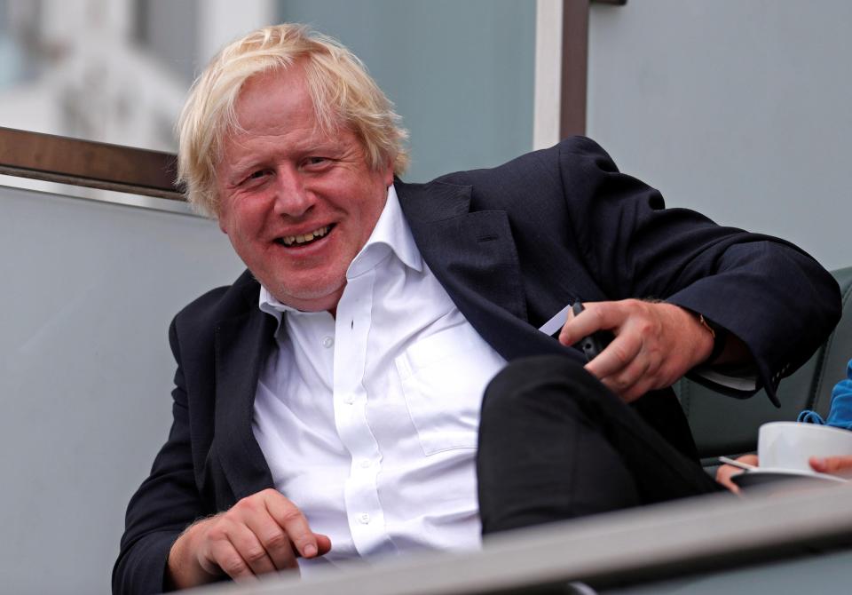  Boris seemed undisturbed by news of his latest dalliance at the England-India match