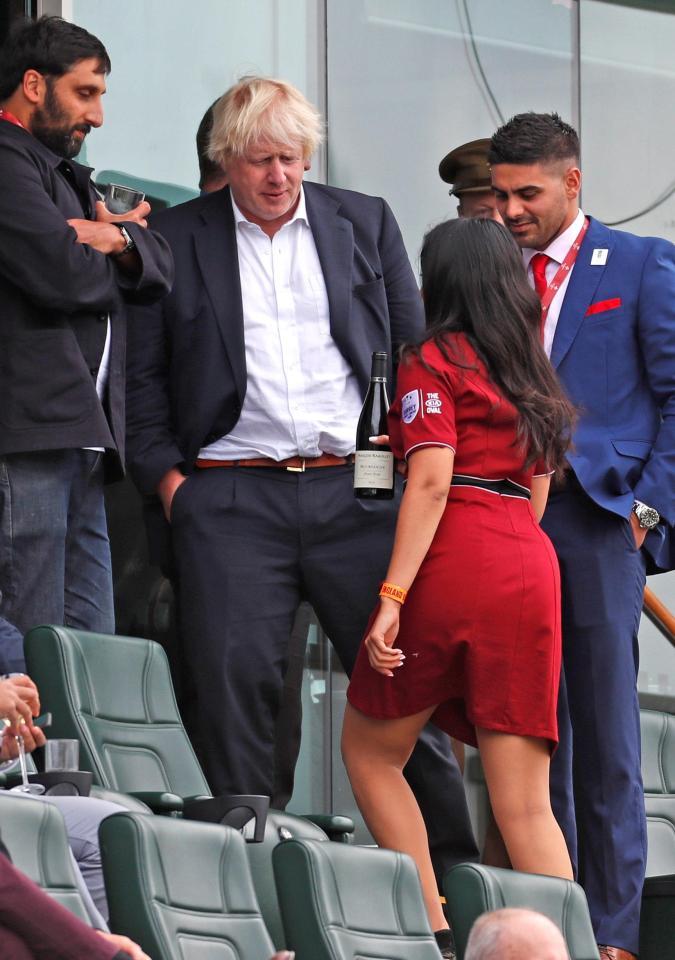  BoJo seemed to be playing the field at the Oval Test yesterday