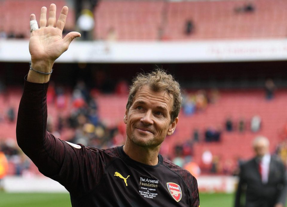  Jens Lehmann after the match between Arsenal Legends and Real Madrid Legends at Emirates Stadium.