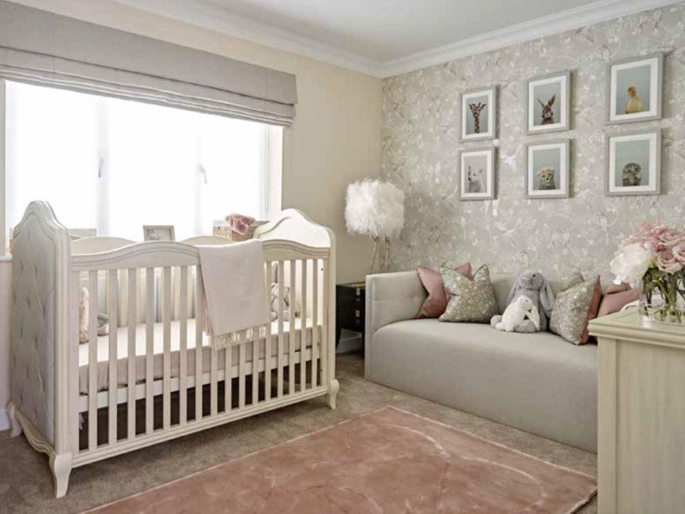 But the nursery room for four-month-old Alayna has been turned round completely by the interior designers