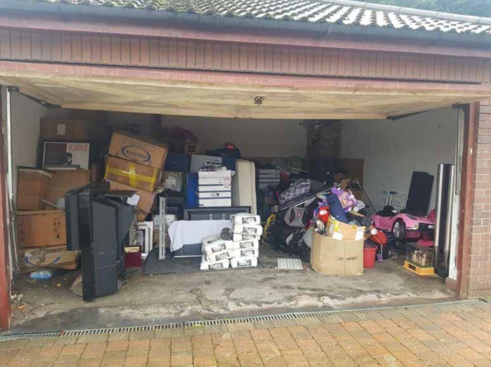 The messy garage has now been totally renovated