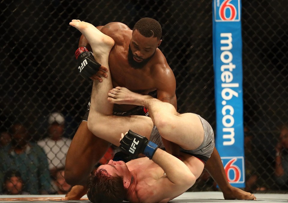 Woodley knocked Till down with a powerful right hand and won with 41 seconds remaining in the second round