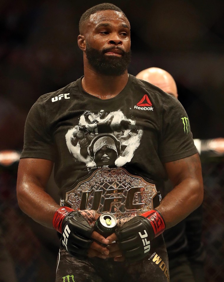 It was Woodley’s fourth successful defence of his 170lb belt he first won in 2016