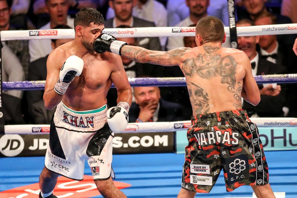 Amir Khan got into a slugfest with Samuel Vargas