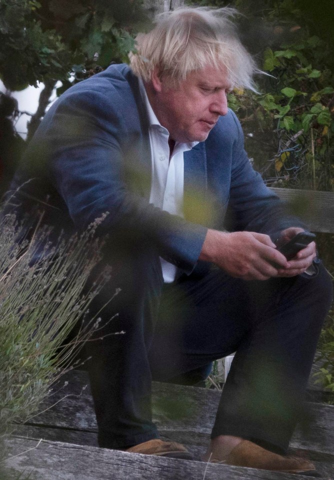 Boris Johnson looks glum amid his marriage separation troubles