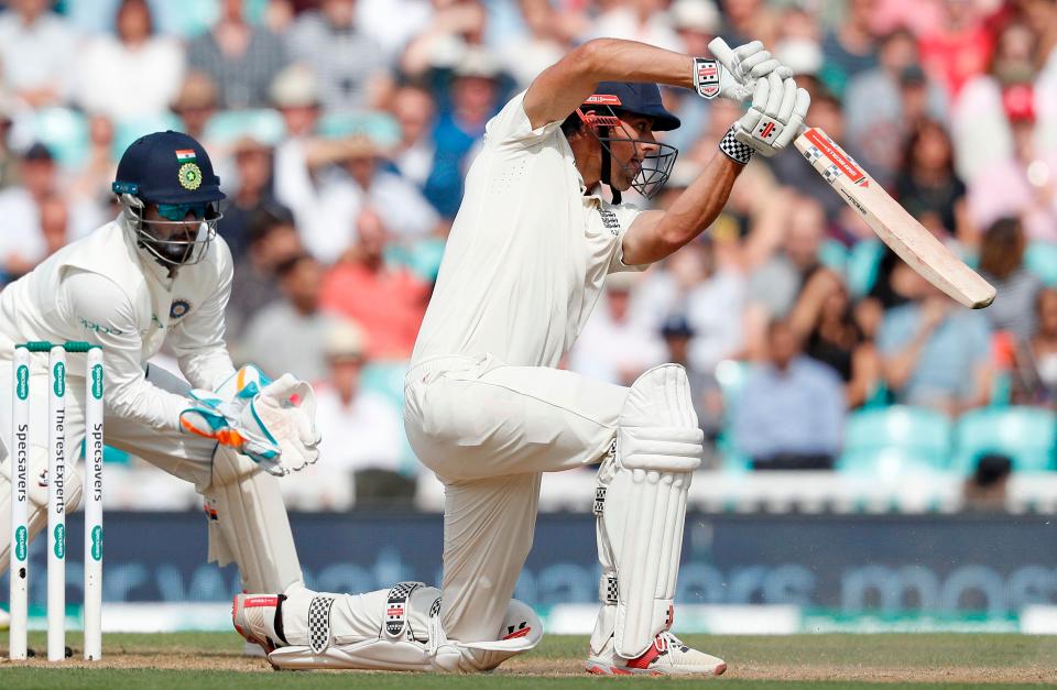  Alastair Cook brought up the century in his last ever England innings