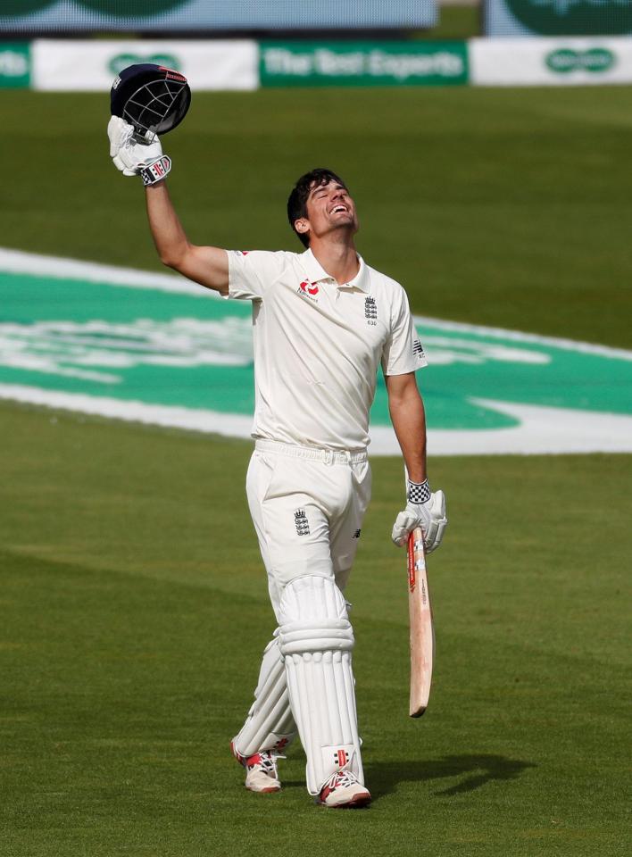  Alastair Cook scored a fantastic 147 in his final Test innings for England