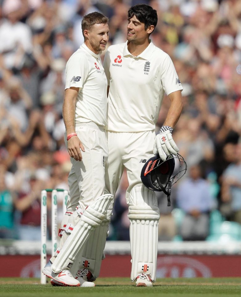  Joe Root embraced his predecessor as England captain as he secured a 33rd Test hundred thanks to an overthrow