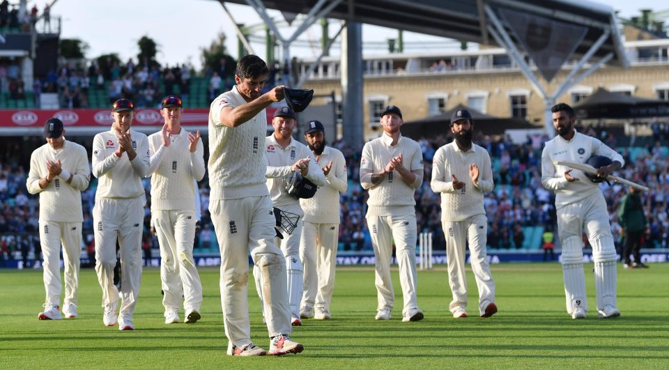  Day four of the Fifth Test belonged to Cook, who led the two teams off at the end of play