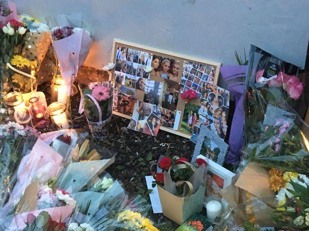  Tearful tributes for Betty have been left at the site of the crash