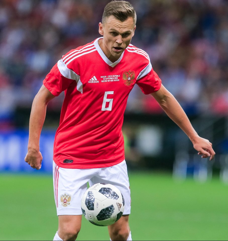  Wideman Denis Cheryshev helped Russia beat the Czech Republic 5-1 in a friendly on Monday before being cleared of doping allegations