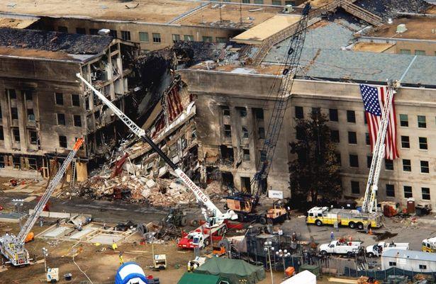  The newly released images show the destruction caused to the Pentagon