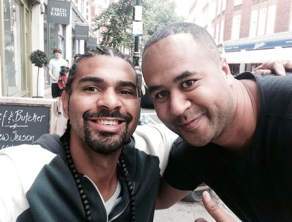  Hercules, who had previously been jailed in the UK, has taken selfies with pro-boxer David Haye