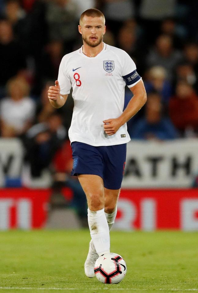  Eric Dier captained the squad in the absence of Harry Kane