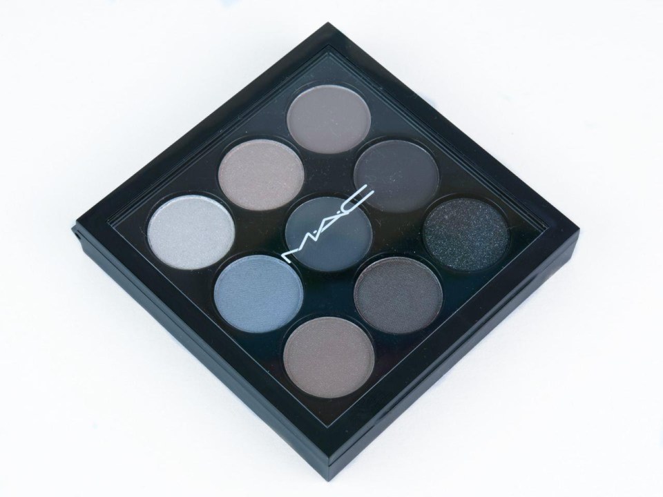 Mac Eye Shadow in Naval, middle row on the right, is available in a single pan for £10