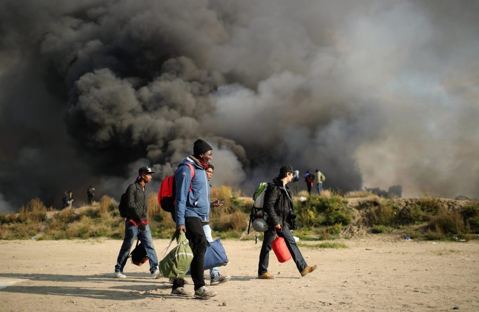  The migrant camp in northern France was a dangerous, hostile place at times