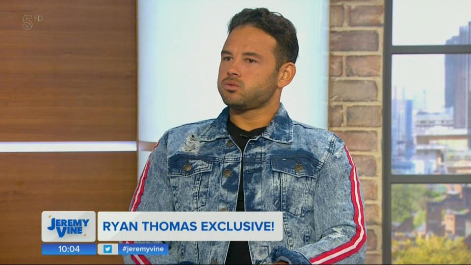  Ryan Thomas was asked on The Jeremy Vine show if he'll meet up with Roxanne Pallett