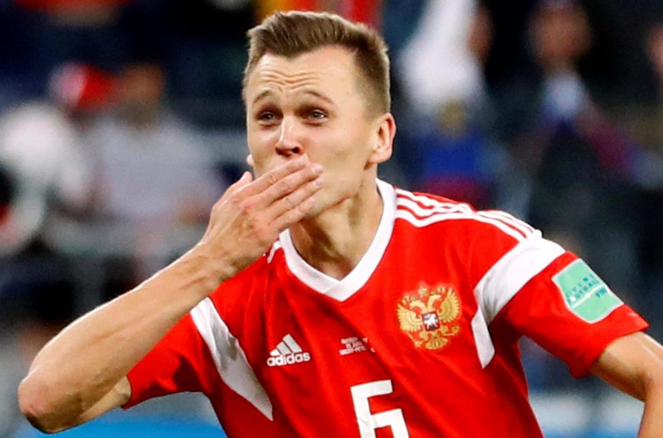  Russia winger Denis Cheryshev was one of the hosts' stars of the World Cup