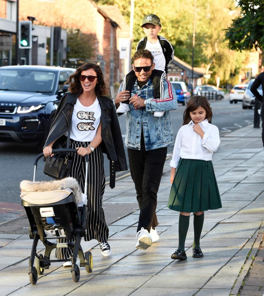  The former Corrie actor was joined by his niece, nephew and girlfriend Lucy Mecklenburgh