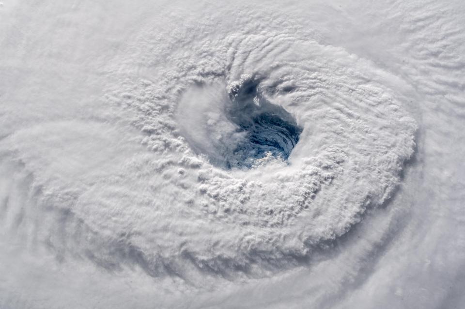  A satellite image of Hurricane Florence taken by the Nasa international space station