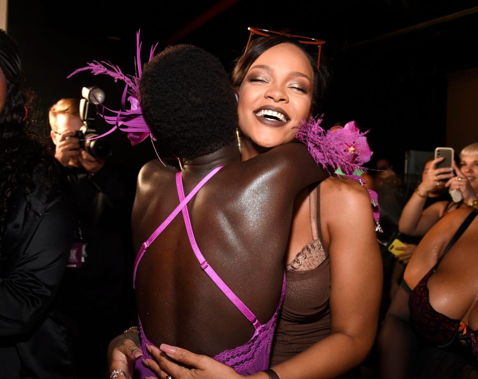  Rihanna also made a splash backstage