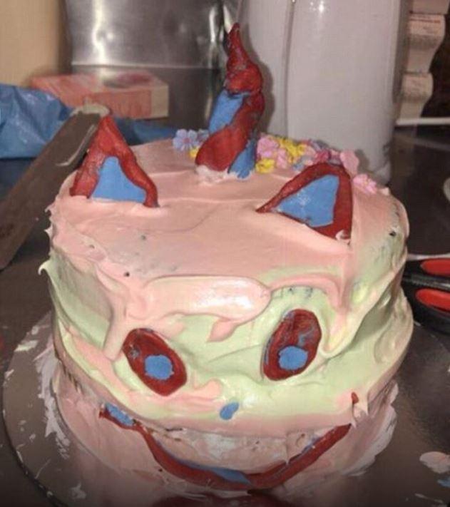 One mum’s attempt at creating a unicorn cake has gone viral – and people are finding it hilarious