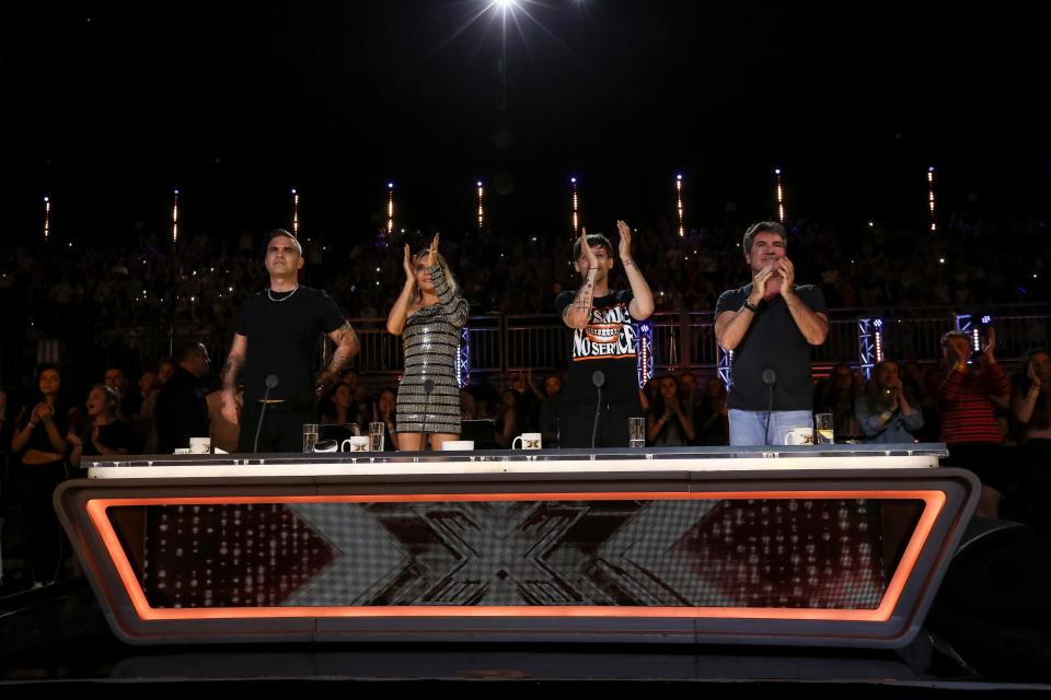 Louises audition in front of judges Robbie Williams, Ayda Field, Louis Tomlinson and Simon Cowell this weekend on ITV1 