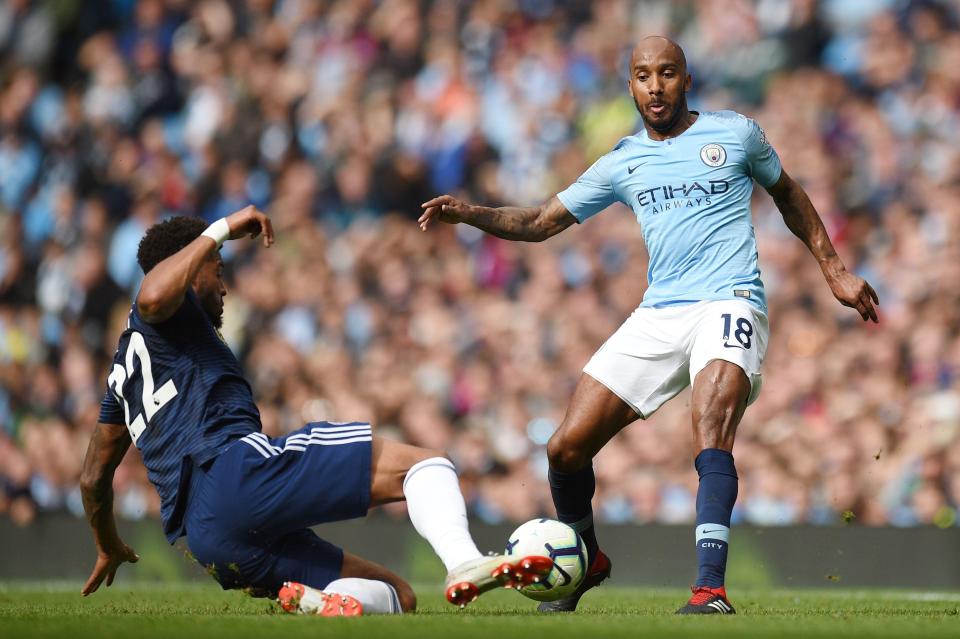  Fabien Delph replaced the left-back against Fulham and Guardiola acknowledged his importance