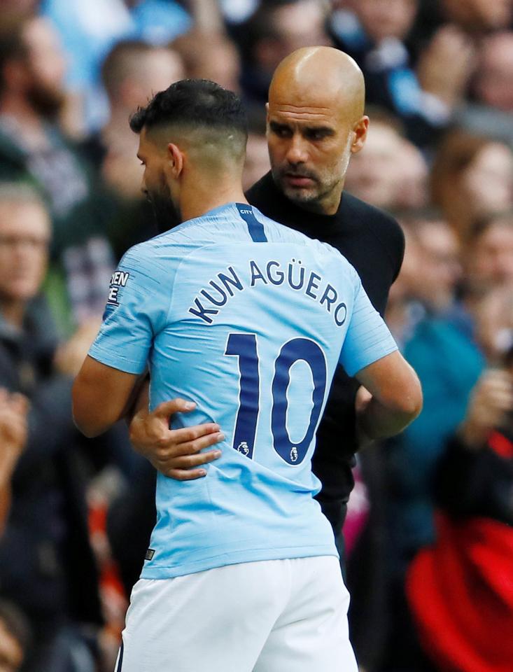  Pep Guardiola is hopeful Sergio Aguero and Vincent Kompany will be fit to face Lyon