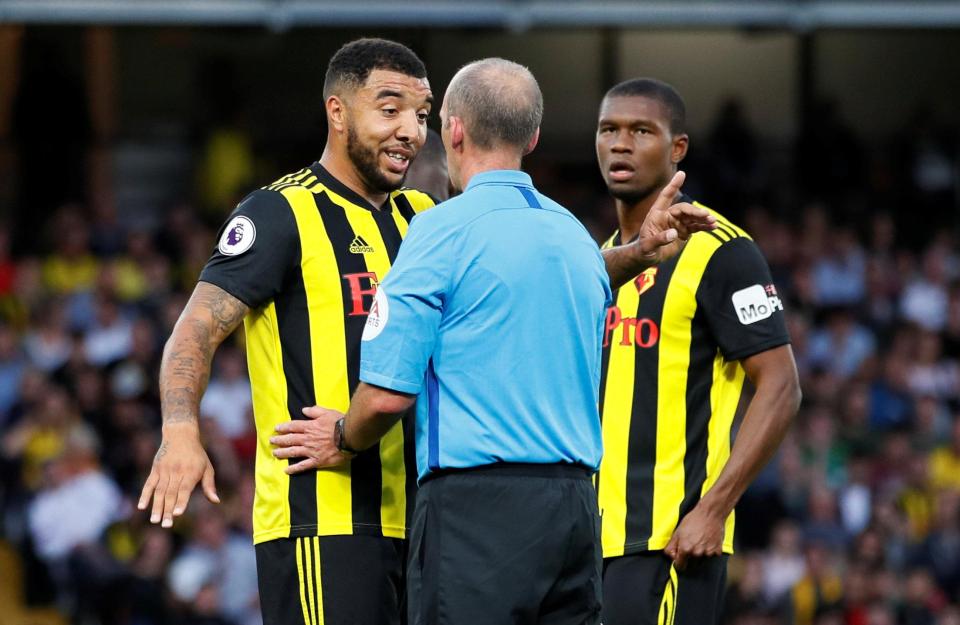  Deeney feels that referees can now be influenced over Zaha and his antics