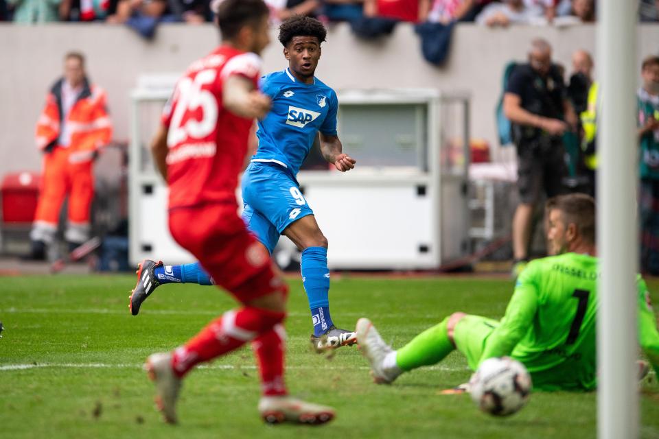  Reiss Nelson made an instant impact on his debut for Hoffenheim