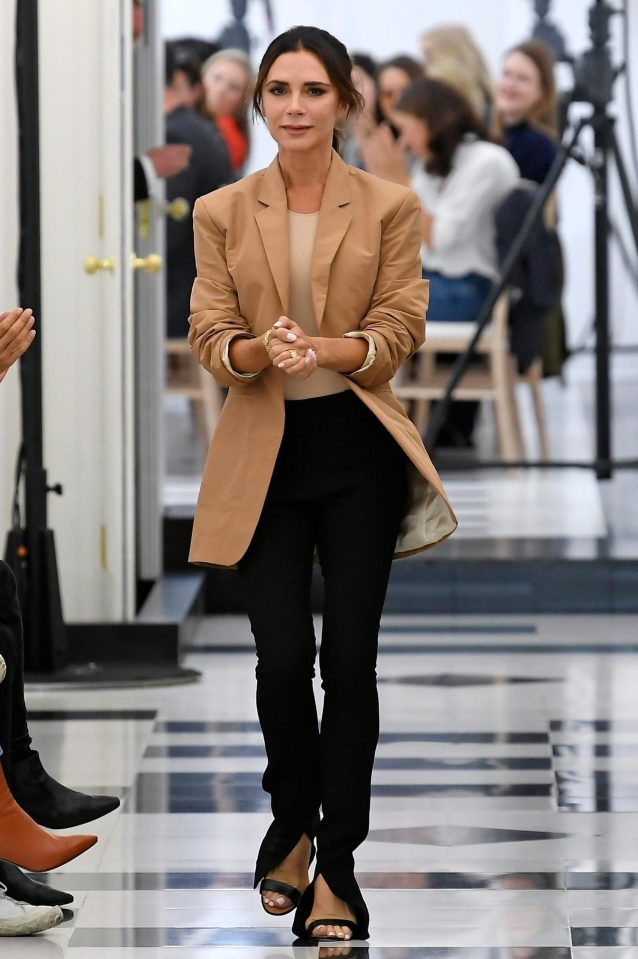  Victoria Beckham (pictured today) at her fashion show in London - her company is losing on average around £4,000 a day