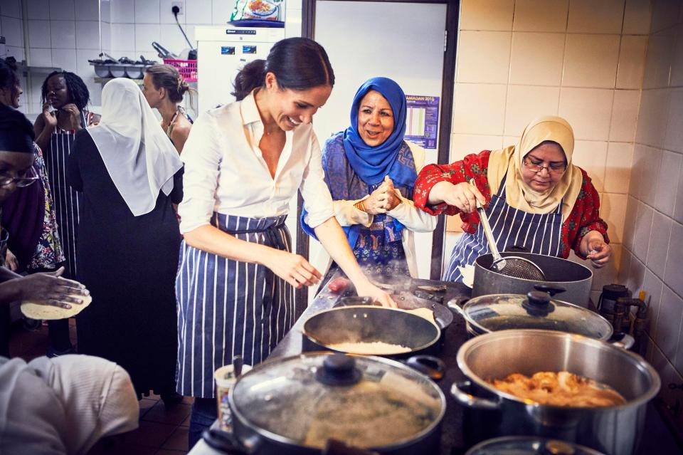  The duchess first visited the kitchen in January and has made a number other private trips to the centre to meet volunteers and learn more about their work