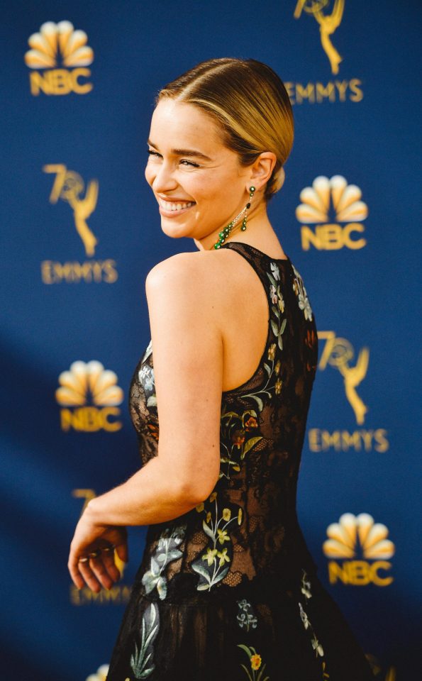  Emilia Clarke at the 70th Emmy Awards