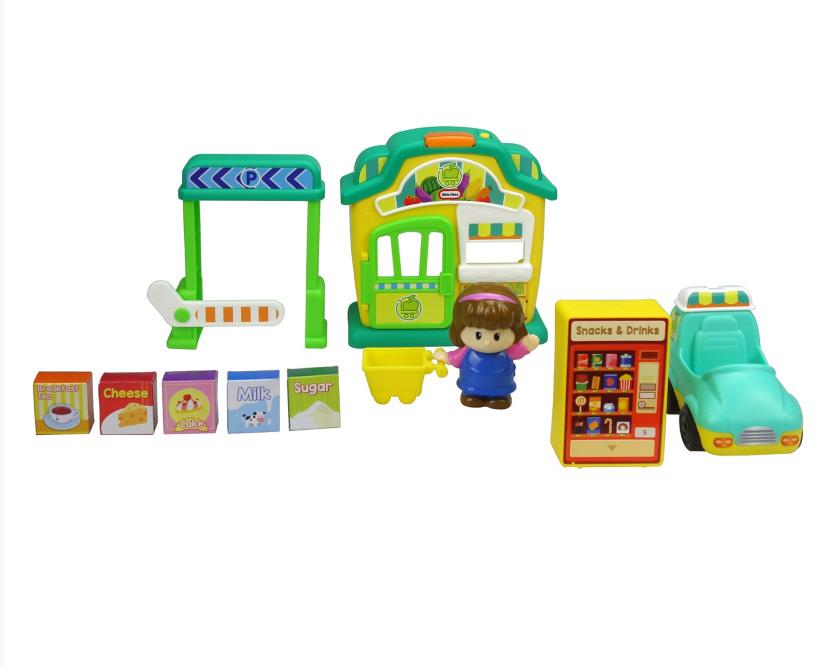  Kids will learn how to go to the shops with this fun playset