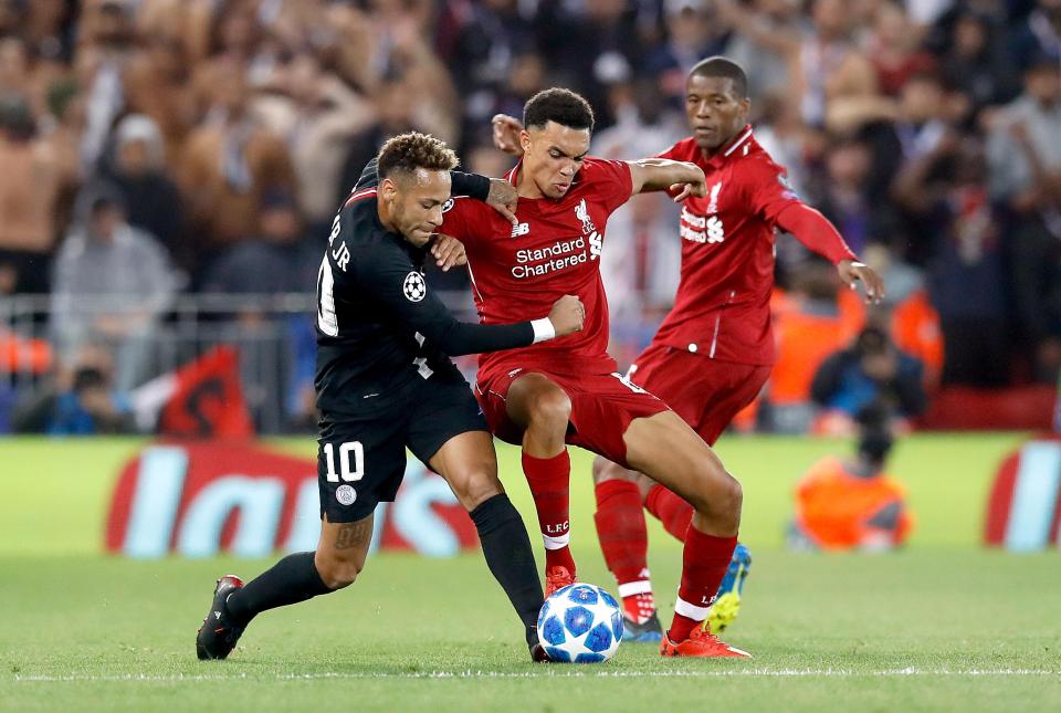 Trent Alexander-Arnold also enjoyed a superb first-half for Liverpool