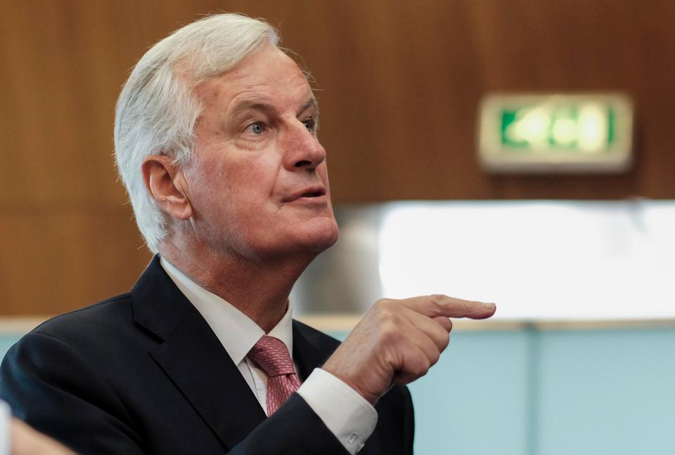  Michel Barnier gave a detailed criticism of the economic section in the Chequers plan