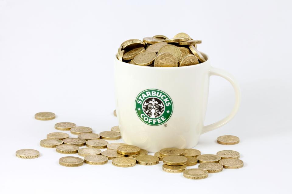  Starbucks coffee chain only pays a three per cent tax rate, while the income of the bottom third of workers is shrinking