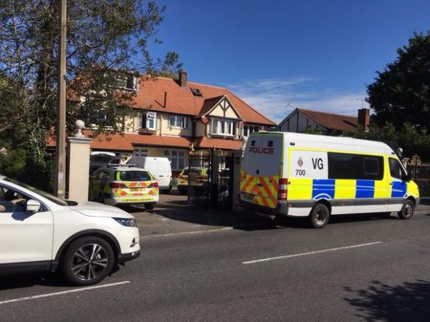 Police discovered 'a forest' of cannabis when they responded a burglar alarm going off at this property