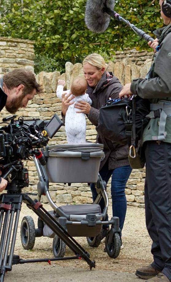  Baby Lena, who was born in June, also makes a guest appearance in the clip