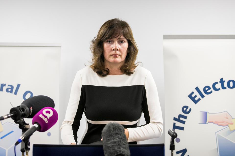  Chief Electoral Officer for Northern Ireland Virginia McVea announces that the recall petition has not passed the threshold to trigger a by-election