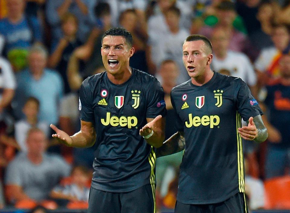  Ronaldo was furious with the decision from referee Felix Brych