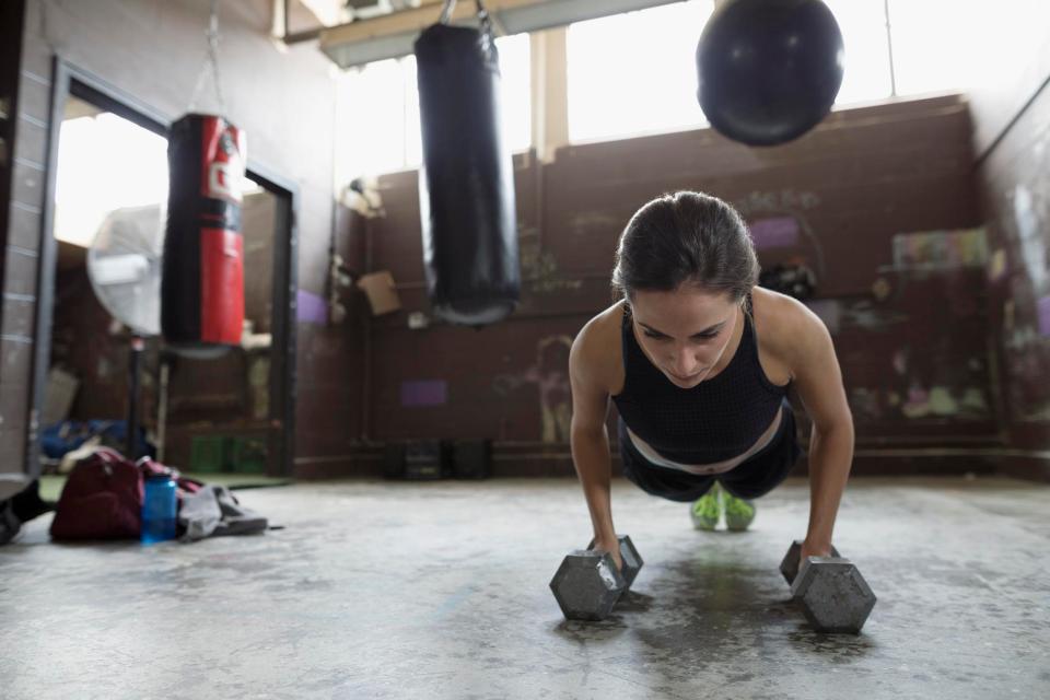  There's nothing like adding a little weight to make exercises that bit harder